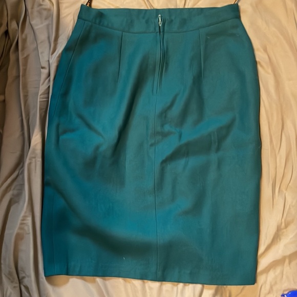 Vibrant Blue/Green Pencil Skirt - Picture 2 of 4